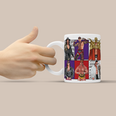 WWE Wrestling Superstars Dream Team 3D Doodle Art - 11oz Ceramic Mug